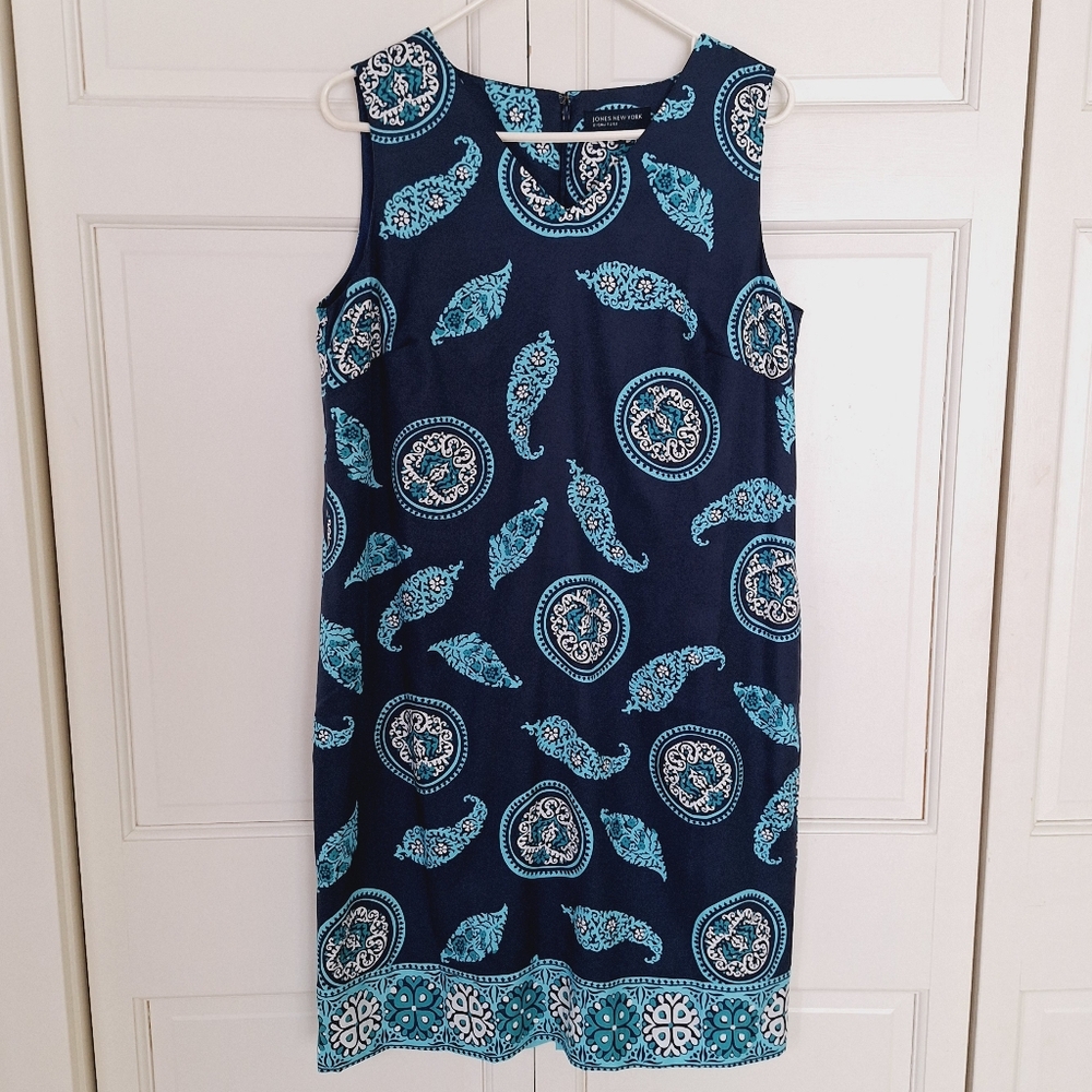 Jones New York paisley print sleevesless dress - NWT